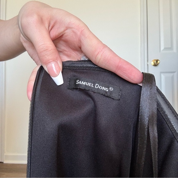 Samuel Dong Black Balloon Gown Small - Picture 5 of 9